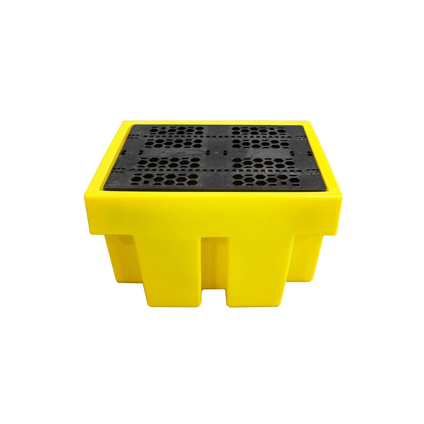 Wanna wychwytowa z kratownicą pod 1 beczkę 900 x 700 x 525 mm, żółta