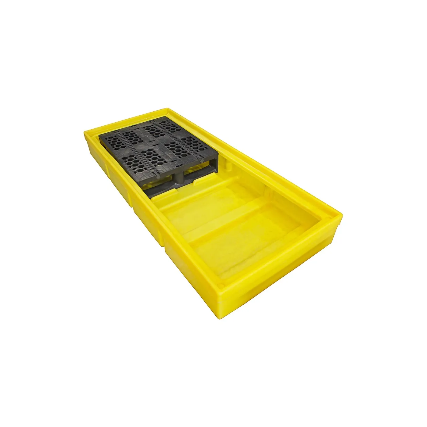 Wanna wychwytowa z kratownicą pod 3 beczki 1785 x 780 x 240 mm, żółta