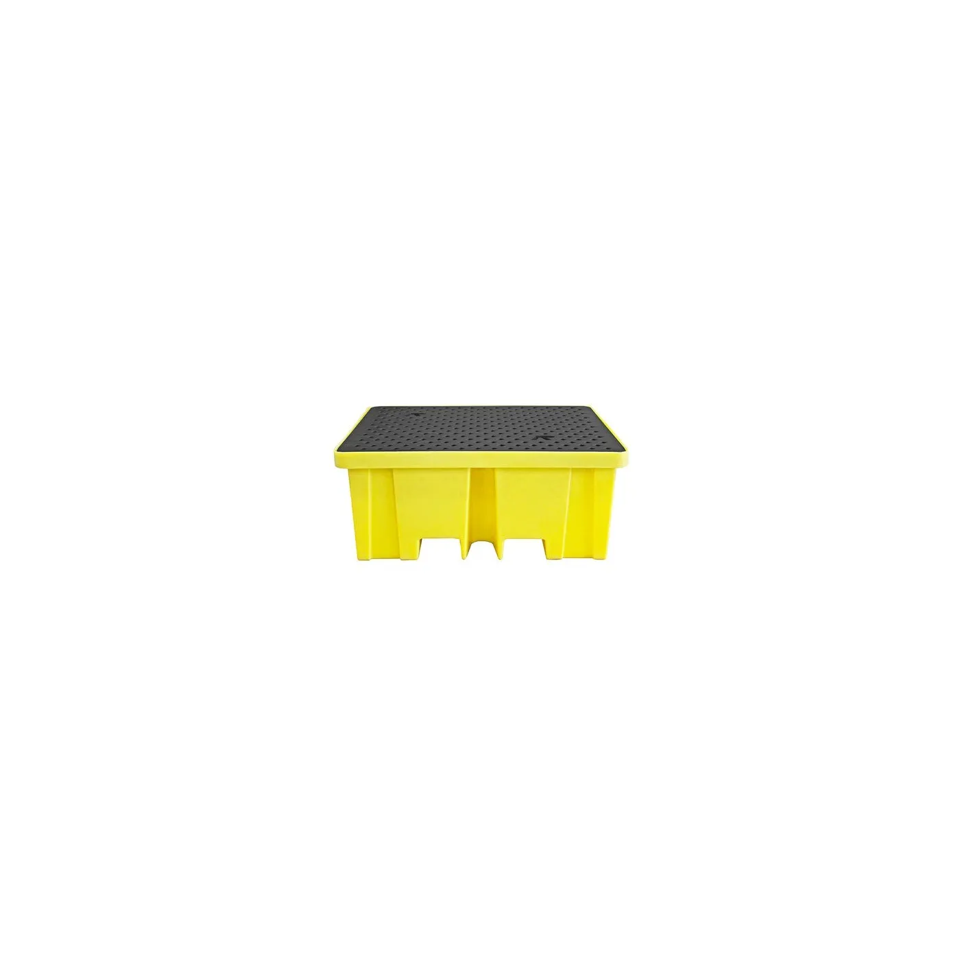 Wanna wychwytowa z kratownicą pod 4 beczki 1220 x 1220 x 495 mm, żółta