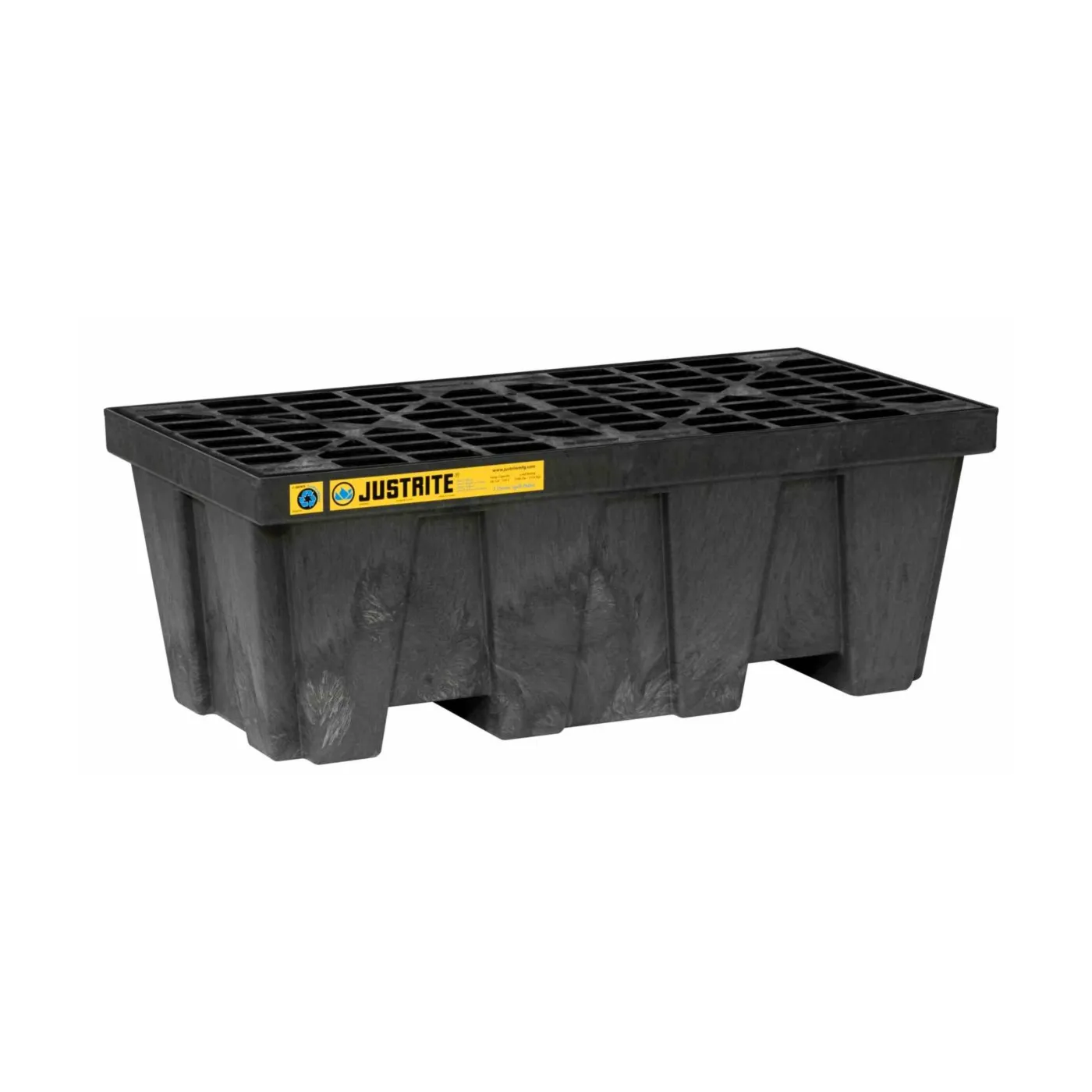 Wanna wychwytowa pod 2 beczki, 1245 x 635 x 457 mm, czarna