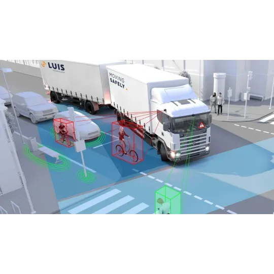 Antykolizyjny system SR 360°, bez monitora - bezpieczeństwo na zakrętach - wózek widłowy