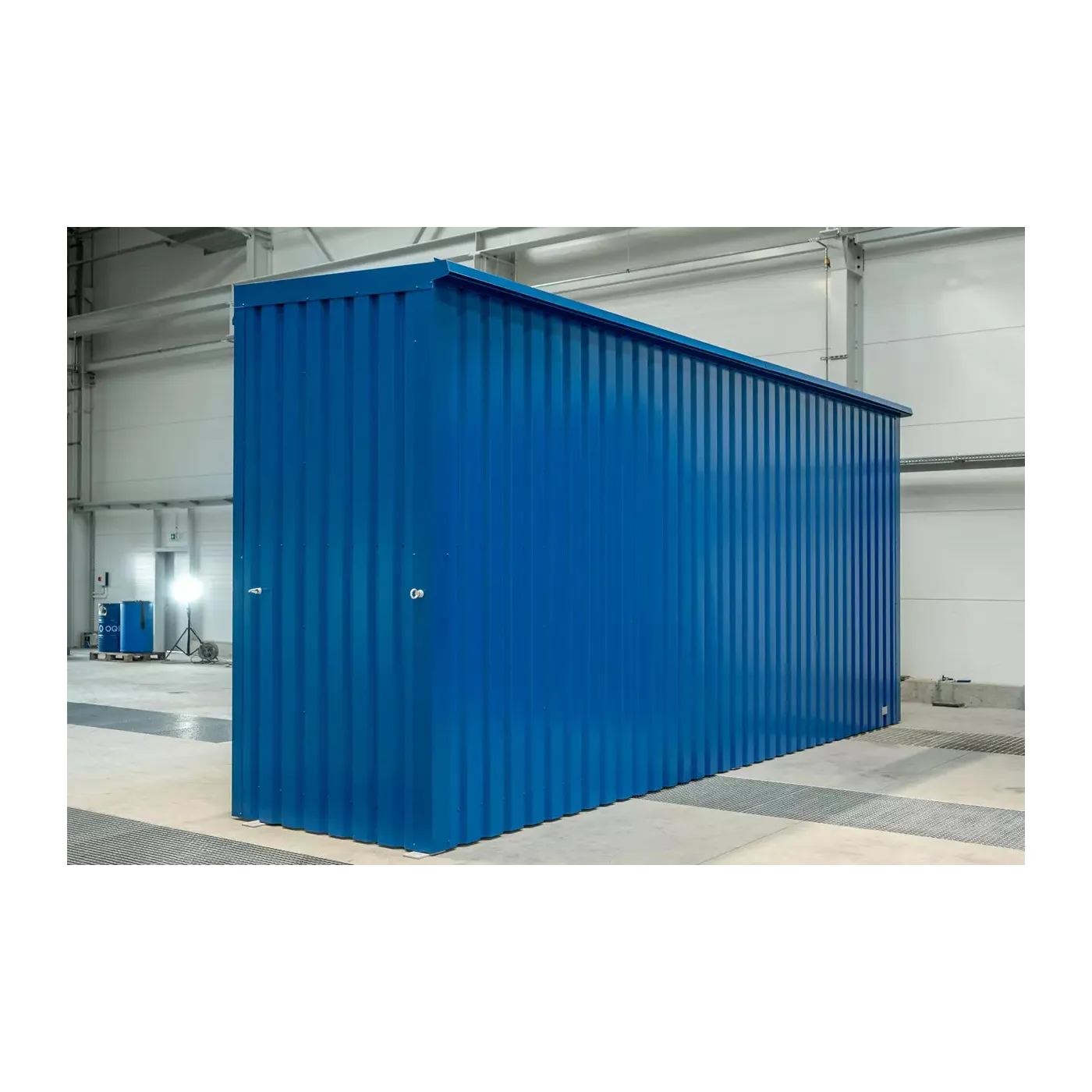Kontener dwupoziomowy na 6 IBC / 8 euro palet, drzwi otwierane