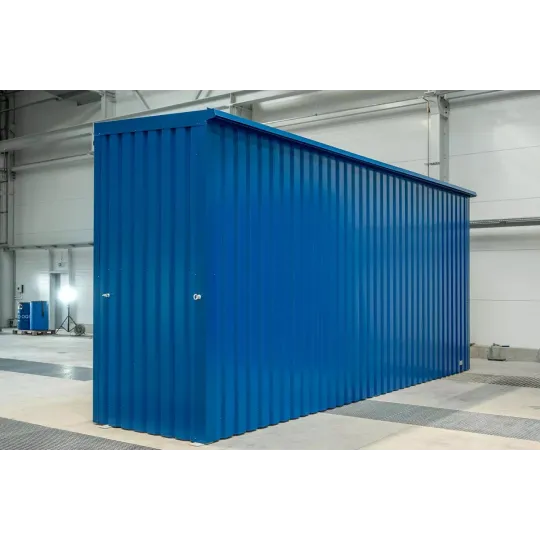 Kontener dwupoziomowy na 6 IBC / 8 euro palet, drzwi otwierane