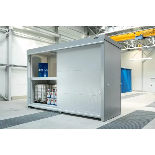 Kontener dwupoziomowy na 12 IBC / 16 euro palet, izolowany