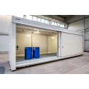 Kontener jednopoziomowy na 2 IBC / 3 euro palety ognioodporny EI60