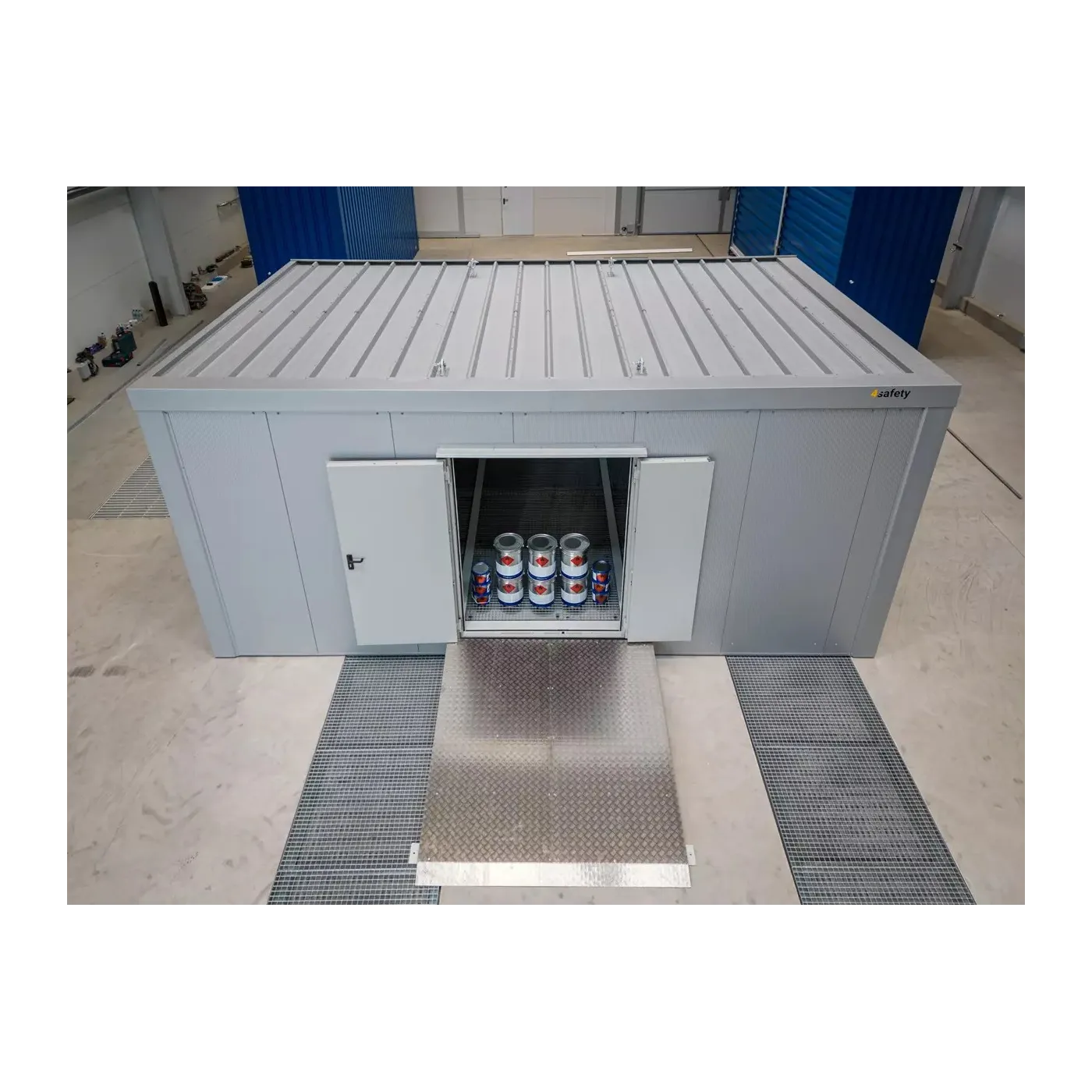Kontener dwupoziomowy na 6 IBC / 8 euro palet, izolowany