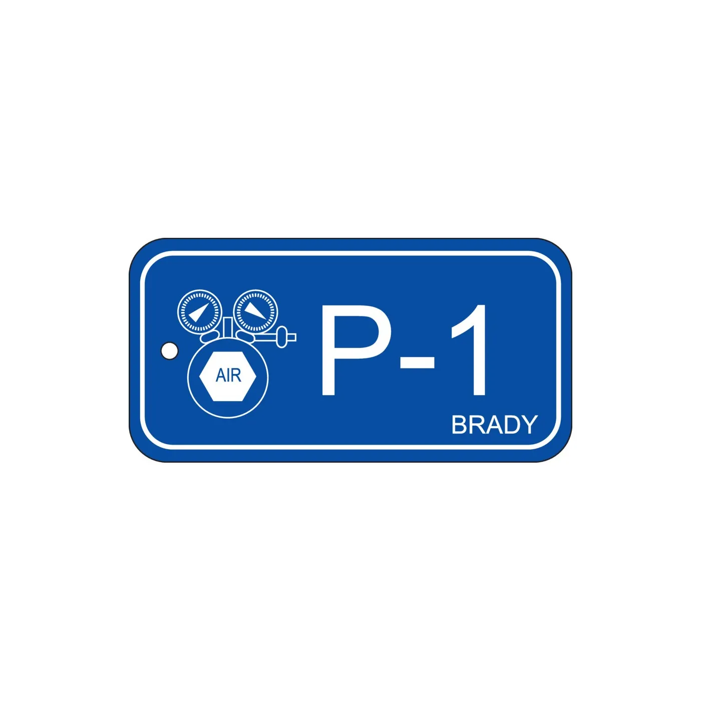 Zawieszka identyfikująca źródło energii – energia pneumatyczna P-1, 75 x 38 mm 25 szt.