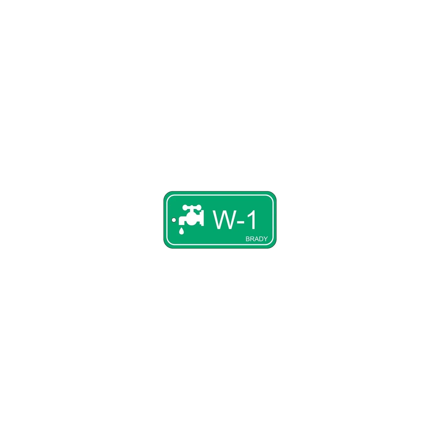 Zawieszka identyfikująca źródło energii – woda W-1, 75 x 38 mm 25 szt.