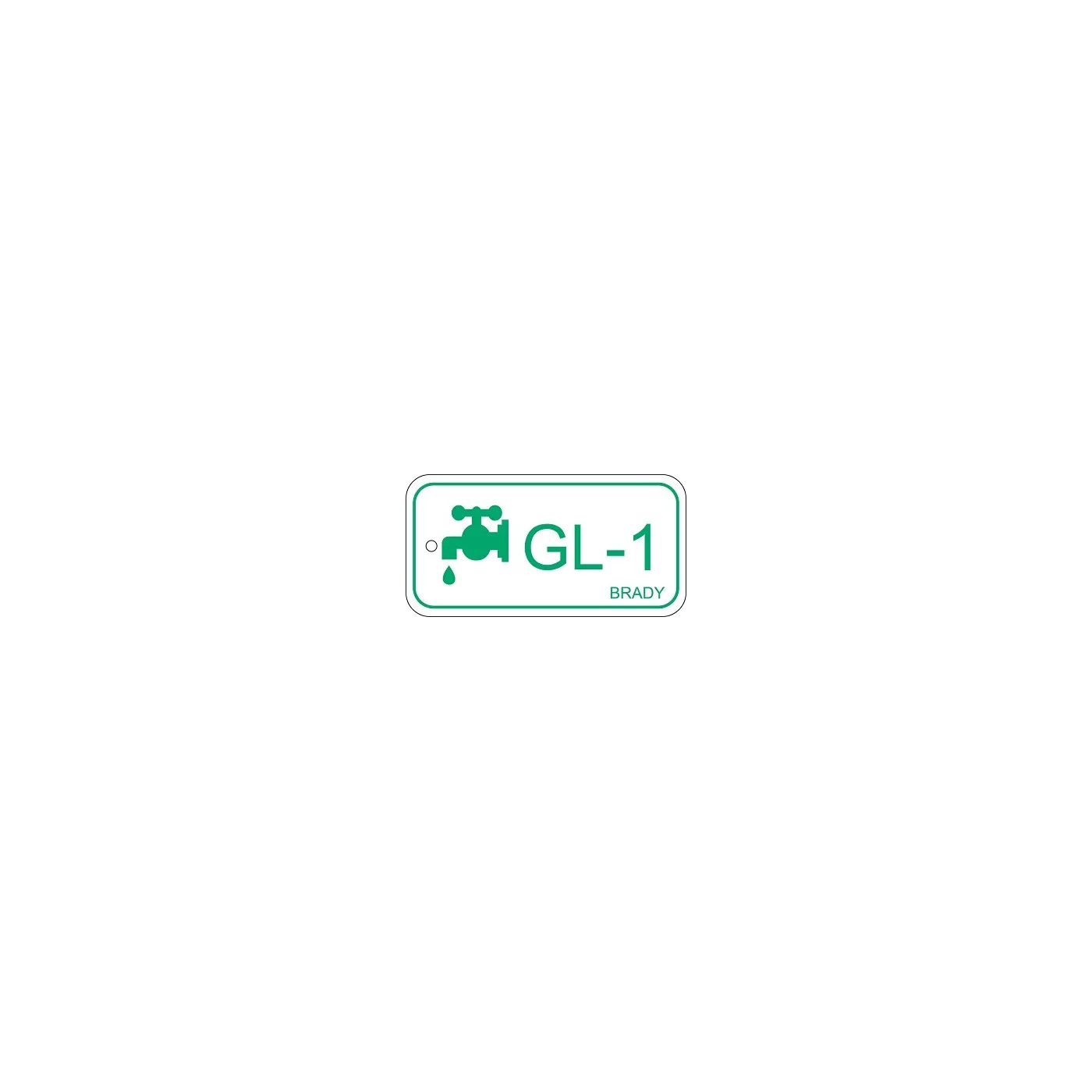 Zawieszka identyfikująca źródło energii – glikol GL-1, 75 x 38 mm 25 szt.