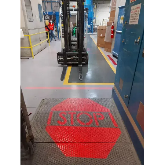 Projektor bezpieczeństwa LED 4signal 50W, niebieski