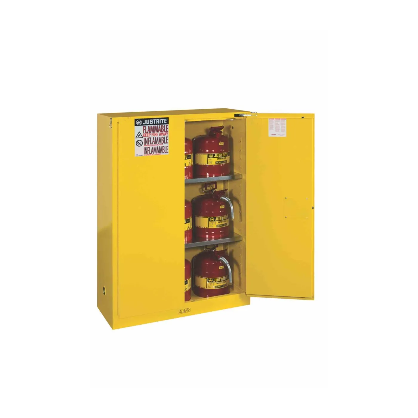 Szafa zabezpieczająca 170 l dwudrzwiowa, zamknięcie ręczne 1651 x 1092 x 457 mm