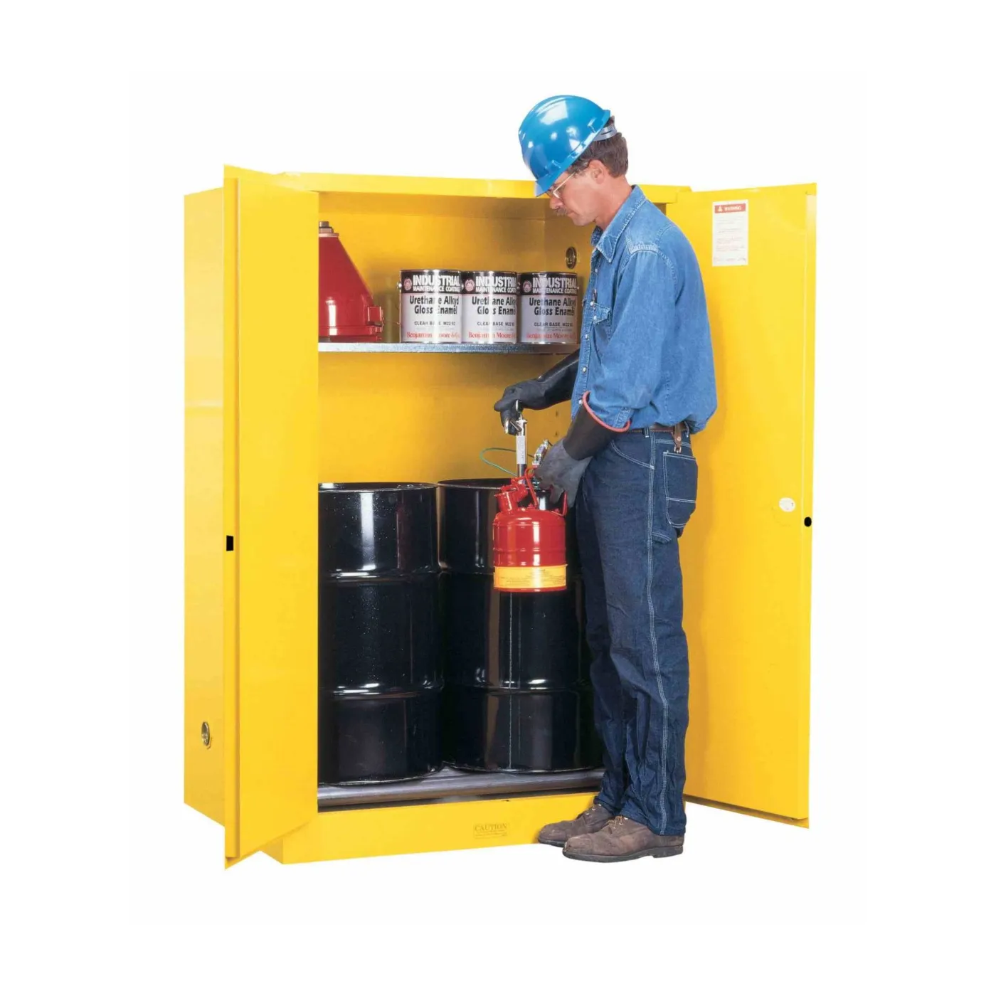 Szafa zabezpieczająca 2 x 110 l dwudrzwiowa zamknięcie automatyczne 1651 x 1092 x 864 mm