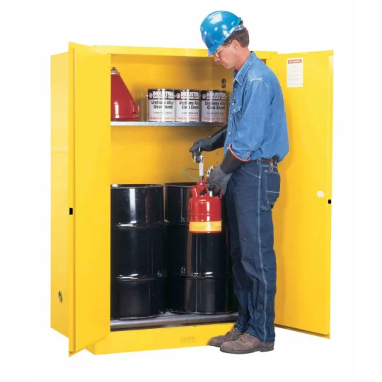 Szafa zabezpieczająca 2 x 110 l dwudrzwiowa zamknięcie automatyczne 1651 x 1092 x 864 mm