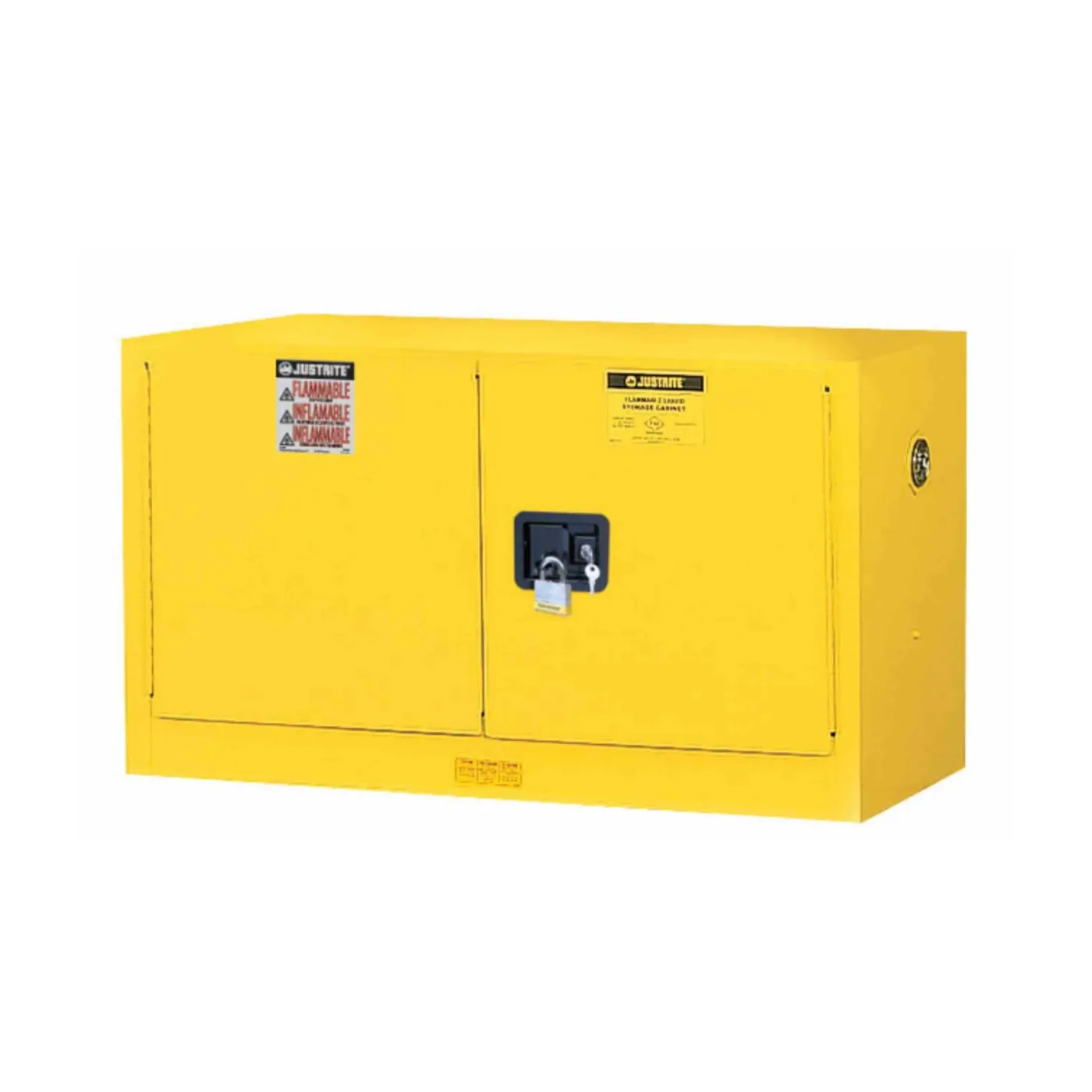 Szafa zabezpieczająca 64 l dwudrzwiowa zamknięcie ręczne 610 x 1092 x 457 mm