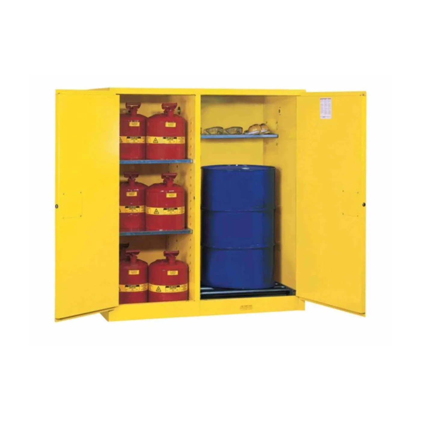 Szafa zabezpieczająca 435 l dwudrzwiowa zamknięcie automatyczne 1651 x 1499 x 864 mm