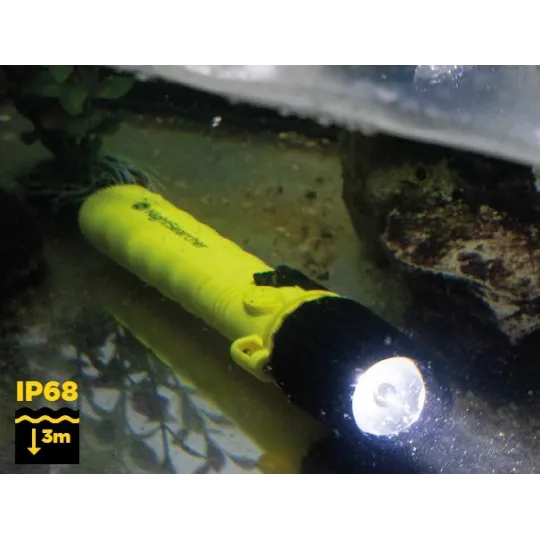 Latarka ręczna LED 4AA, 3 tryby, 185 LM, 117 m, ATEX