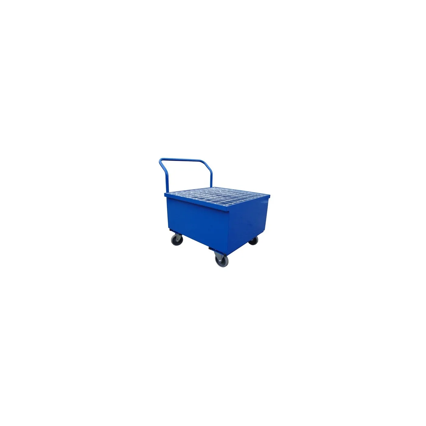 Wanna wychwytowa z kratownicą, mobilna, lakierowana pod 1 beczkę 740 x 740 x 370 mm