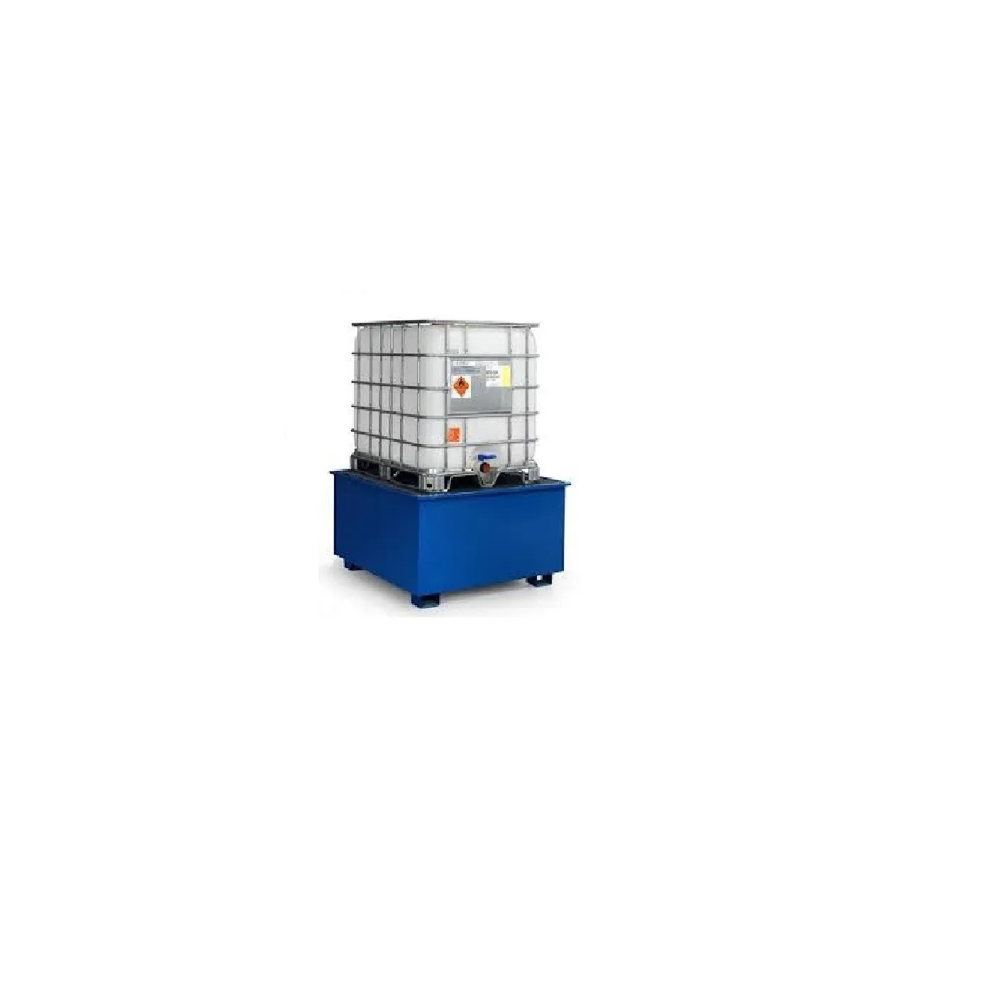 Wanna wychwytowa z kratownicą i stopami, stalowa lakierowana pod 1 IBC 1150 x 1300 x 780 mm