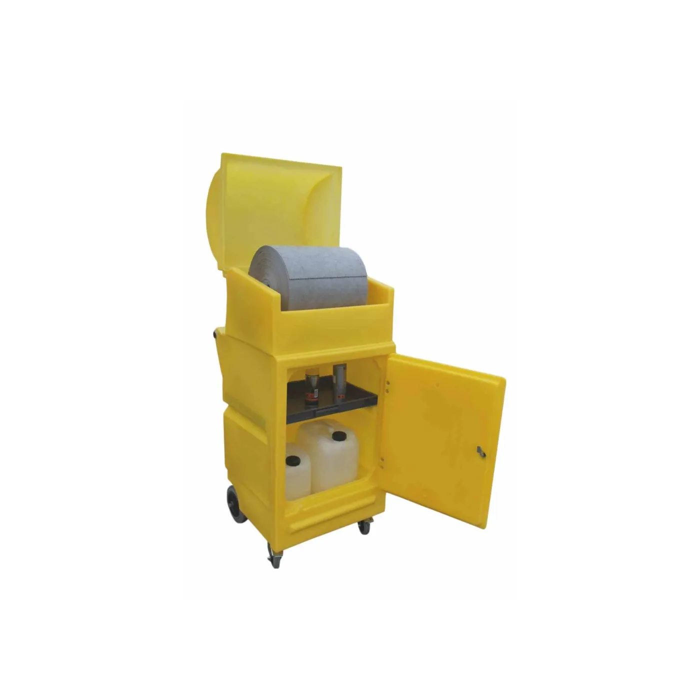 Mobilne stanowisko robocze 640 x 725 x 1520 mm, żółty
