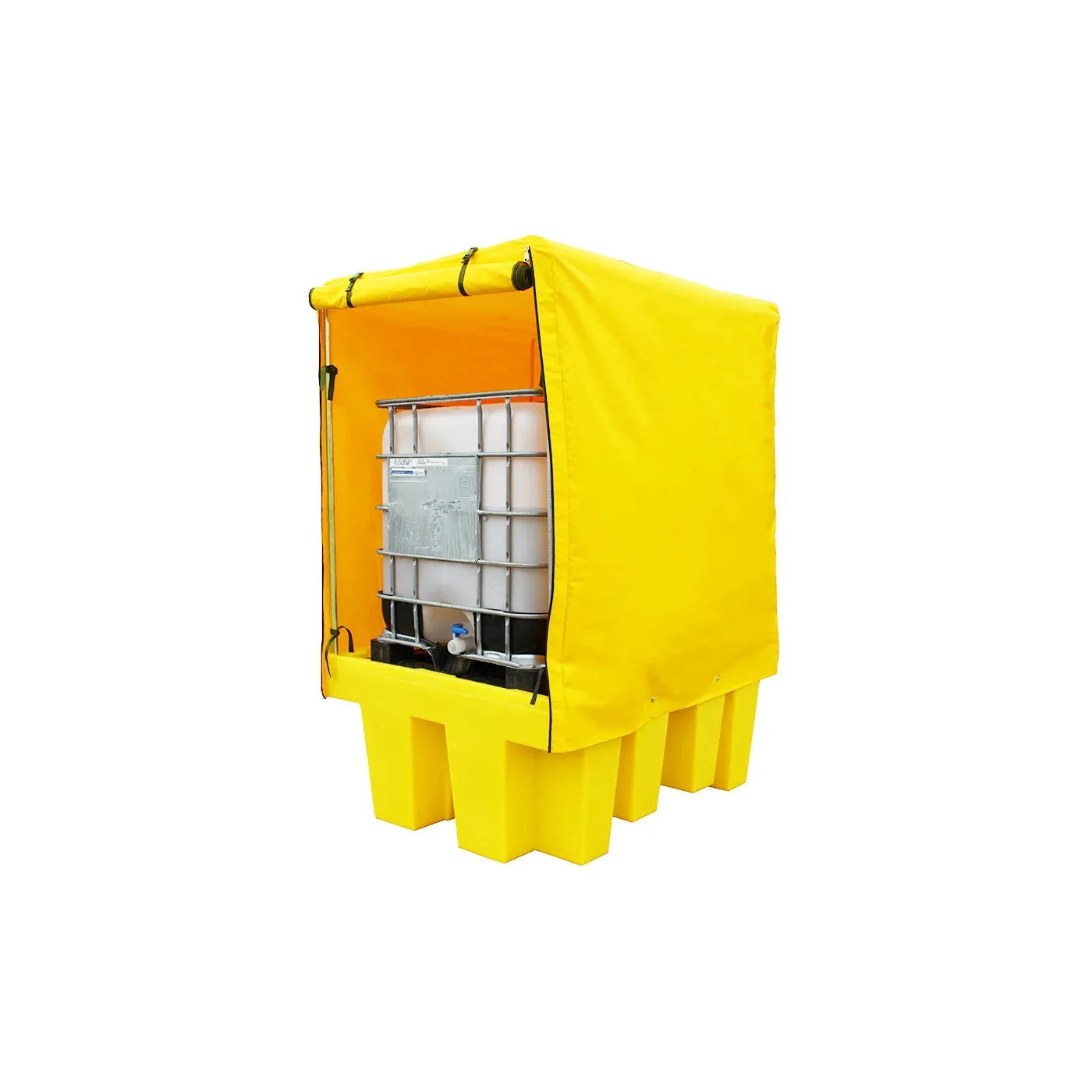 Stanowisko robocze z plandeką pod 1 IBC 1760 x 1350 x 2410 mm