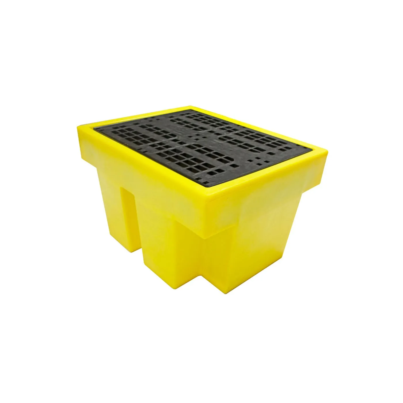 Wanna wychwytowa z kratownicą pod 1 beczkę 900 x 700 x 525 mm, żółta