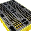 Wanna wychwytowa z kratownicą pod 2 beczki 1220 x 820 x 330 mm, żółta