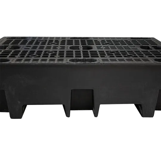 Wanna wychwytowa z kratownicą pod 2 beczki 1220 x 820 x 330 mm, czarna