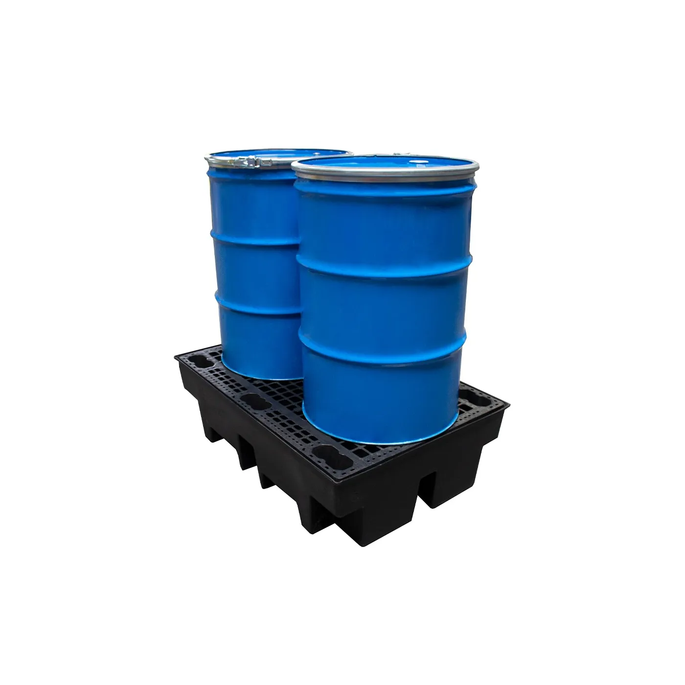 Wanna wychwytowa z kratownicą pod 2 beczki 1220 x 820 x 330 mm, czarna
