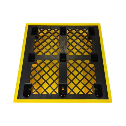 Wanna wychwytowa z kratownicą pod 4 beczki 1280 x 1285 x 275 mm, żółta