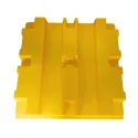 Wanna wychwytowa z kratownicą pod 4 beczki 1280 x 1285 x 275 mm, żółta