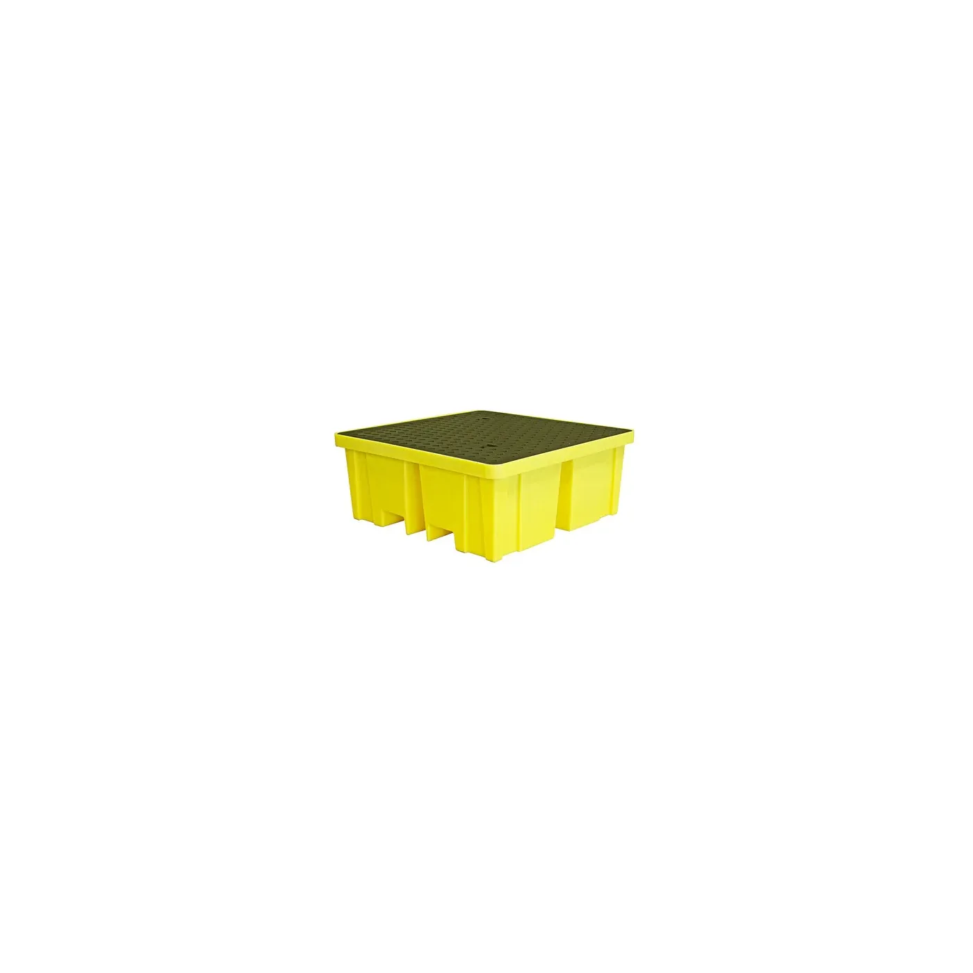 Wanna wychwytowa z kratownicą pod 4 beczki 1220 x 1220 x 495 mm, żółta