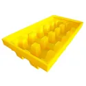Wanna wychwytowa z kratownicą pod 2 IBC 2550 x 1350 x 565 mm, żółta