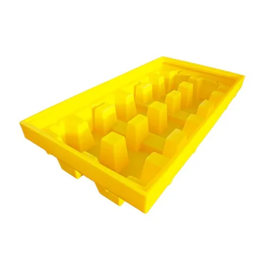 Wanna wychwytowa z kratownicą pod 2 IBC 2550 x 1350 x 565 mm, żółta