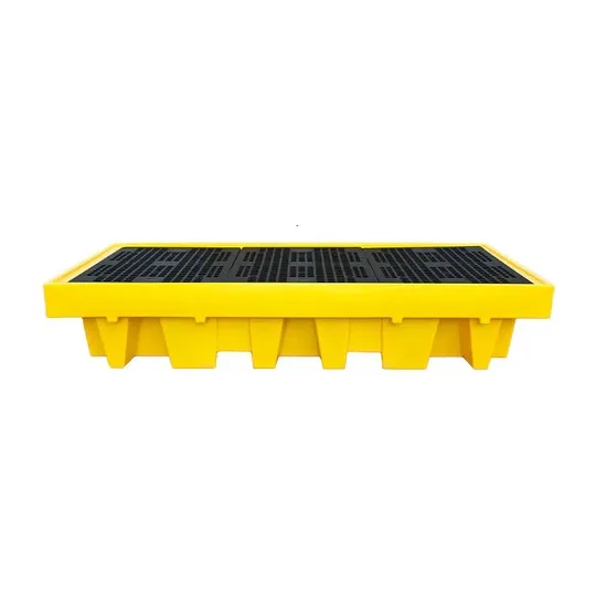 Wanna wychwytowa z kratownicą pod 2 IBC 2550 x 1350 x 565 mm, żółta