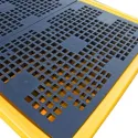 Wanna wychwytowa z kratownicą pod 2 IBC 2550 x 1350 x 565 mm, żółta