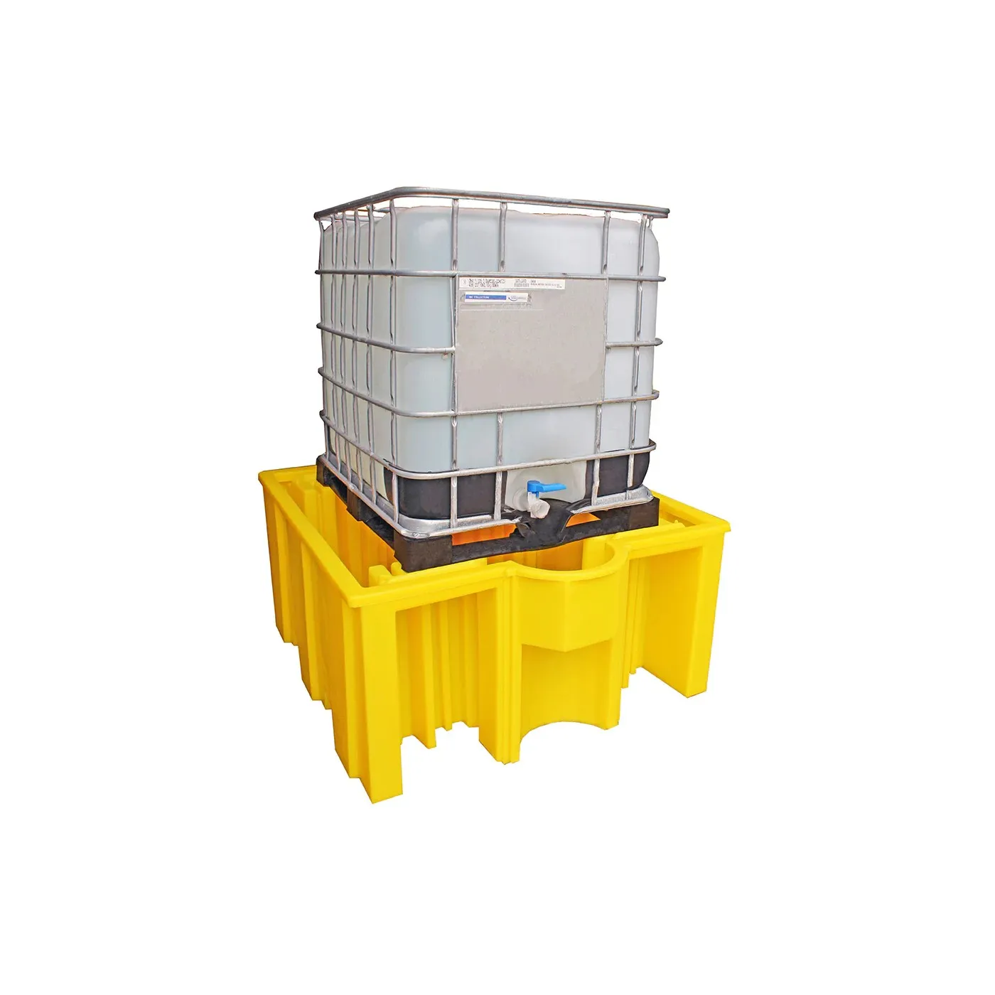 Wanna wychwytowa bez kratownicy pod 1 IBC 1765 x 1455 x 710 mm, żółta