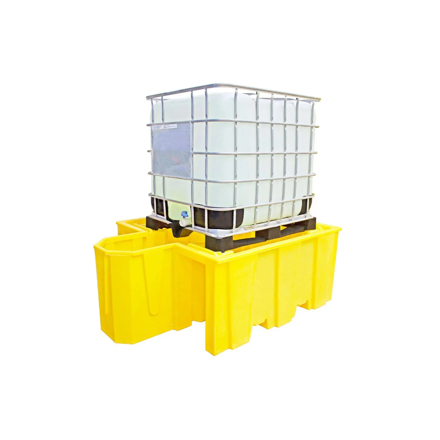 Wanna wychwytowa bez kratownicy pod 1 IBC 2065 x 1445 x 705 mm, żółta