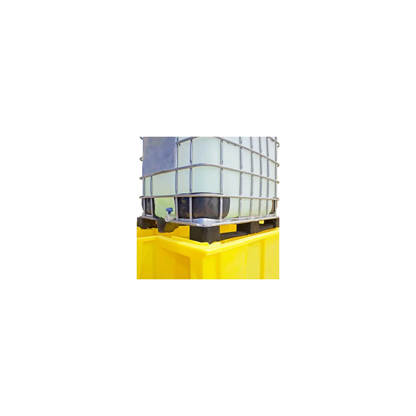 Wanna wychwytowa bez kratownicy pod 1 IBC 2065 x 1445 x 705 mm, żółta