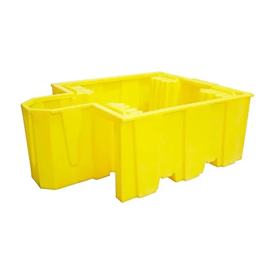 Wanna wychwytowa bez kratownicy pod 1 IBC 2065 x 1445 x 705 mm, żółta