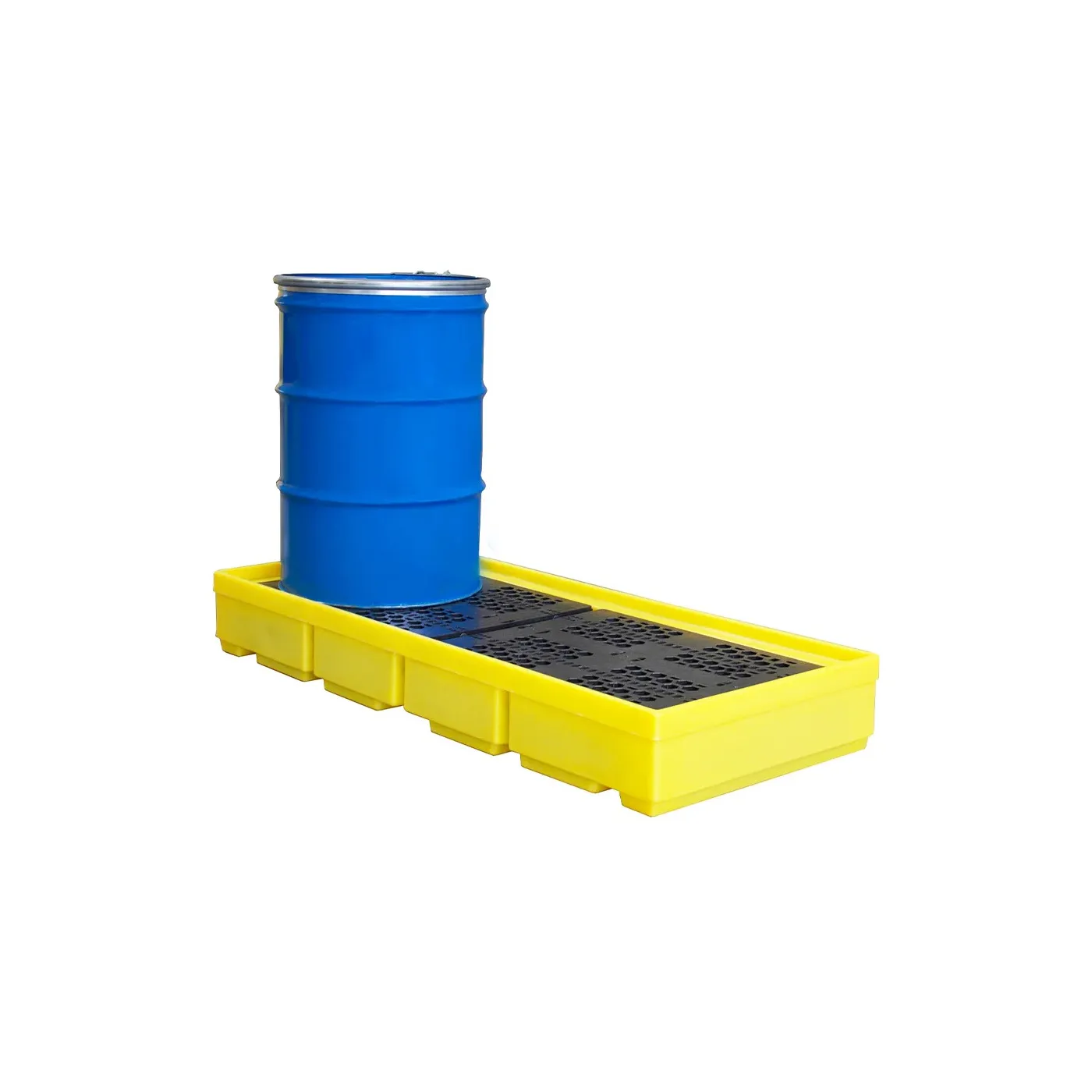 Wanna wychwytowa z kratownicą pod 3 beczki 1785 x 780 x 240 mm, żółta