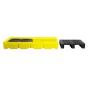 Wanna wychwytowa z kratownicą pod 3 beczki 1785 x 780 x 240 mm, żółta