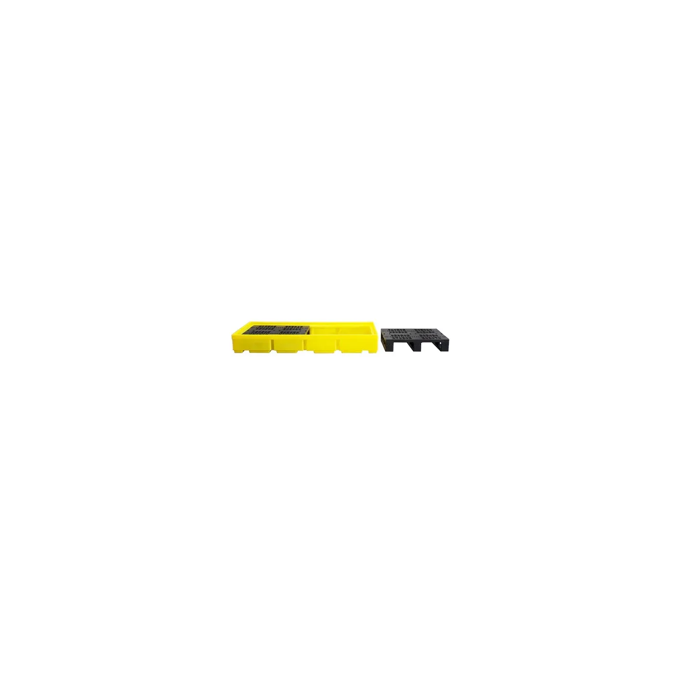 Wanna wychwytowa z kratownicą pod 3 beczki 1785 x 780 x 240 mm, żółta