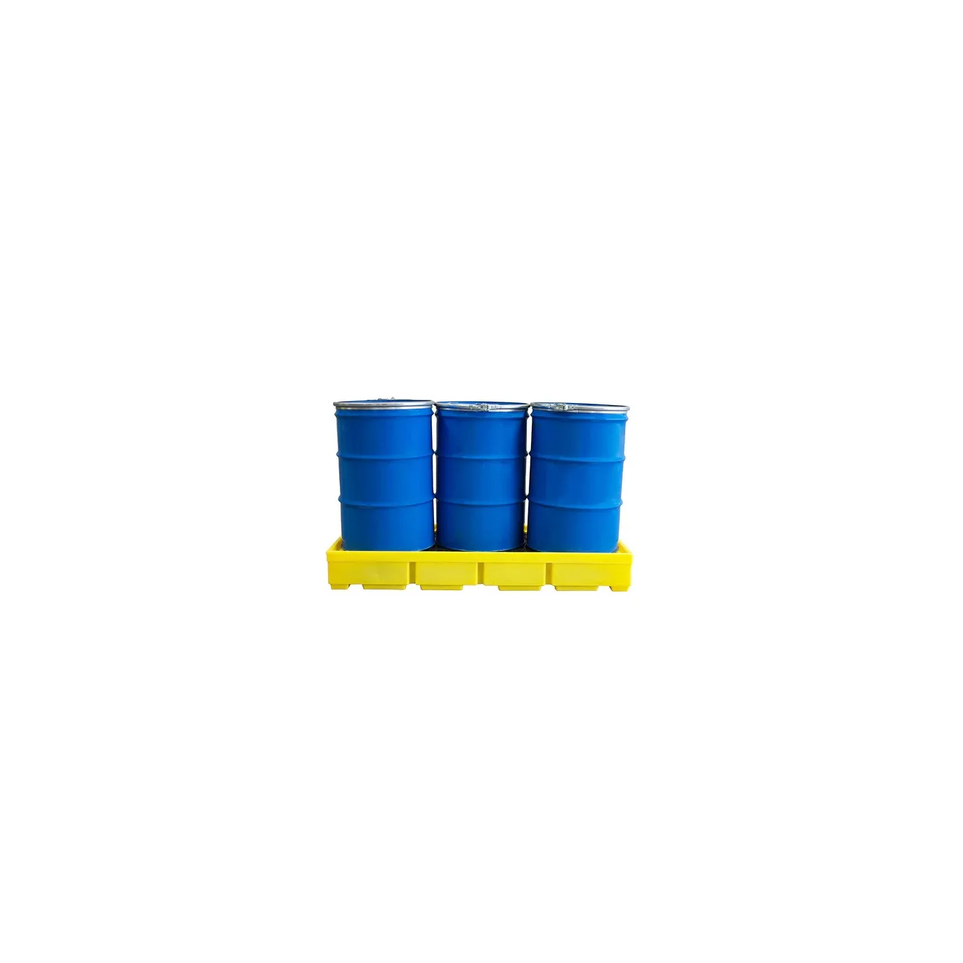 Wanna wychwytowa z kratownicą pod 3 beczki 1785 x 780 x 240 mm, żółta