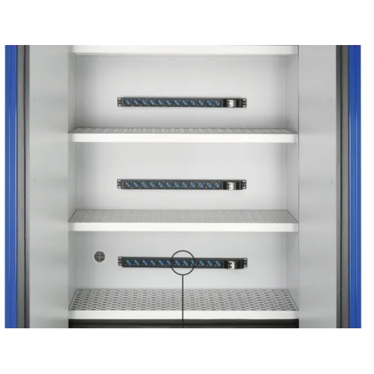 Gniazda sieciowe 220V do szaf na baterię