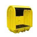 Stanowisko robocze z drzwiami suwnymi pod 2 beczki, 230 l
