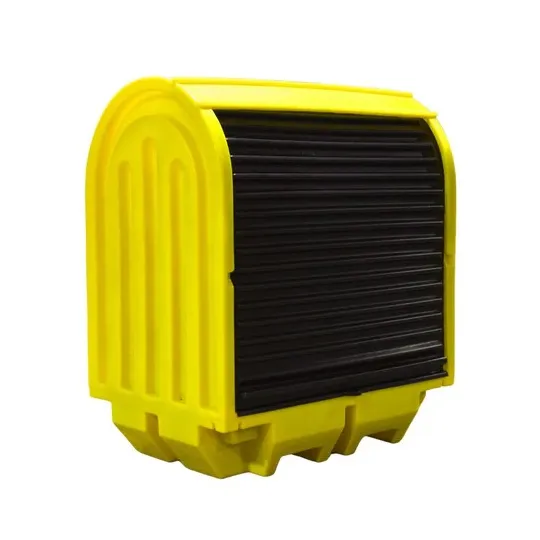 Stanowisko robocze z drzwiami suwnymi pod 2 beczki, 230 l