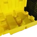 Stanowisko robocze z drzwiami suwnymi pod 2 beczki, 230 l