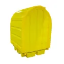 Stanowisko robocze z drzwiami suwnymi pod 4 beczki, 410 l