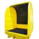 Stanowisko robocze z drzwiami suwnymi pod 4 beczki, 410 l