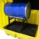 Stanowisko robocze z drzwiami suwnymi pod 2 beczki z kołyską, 230 l,